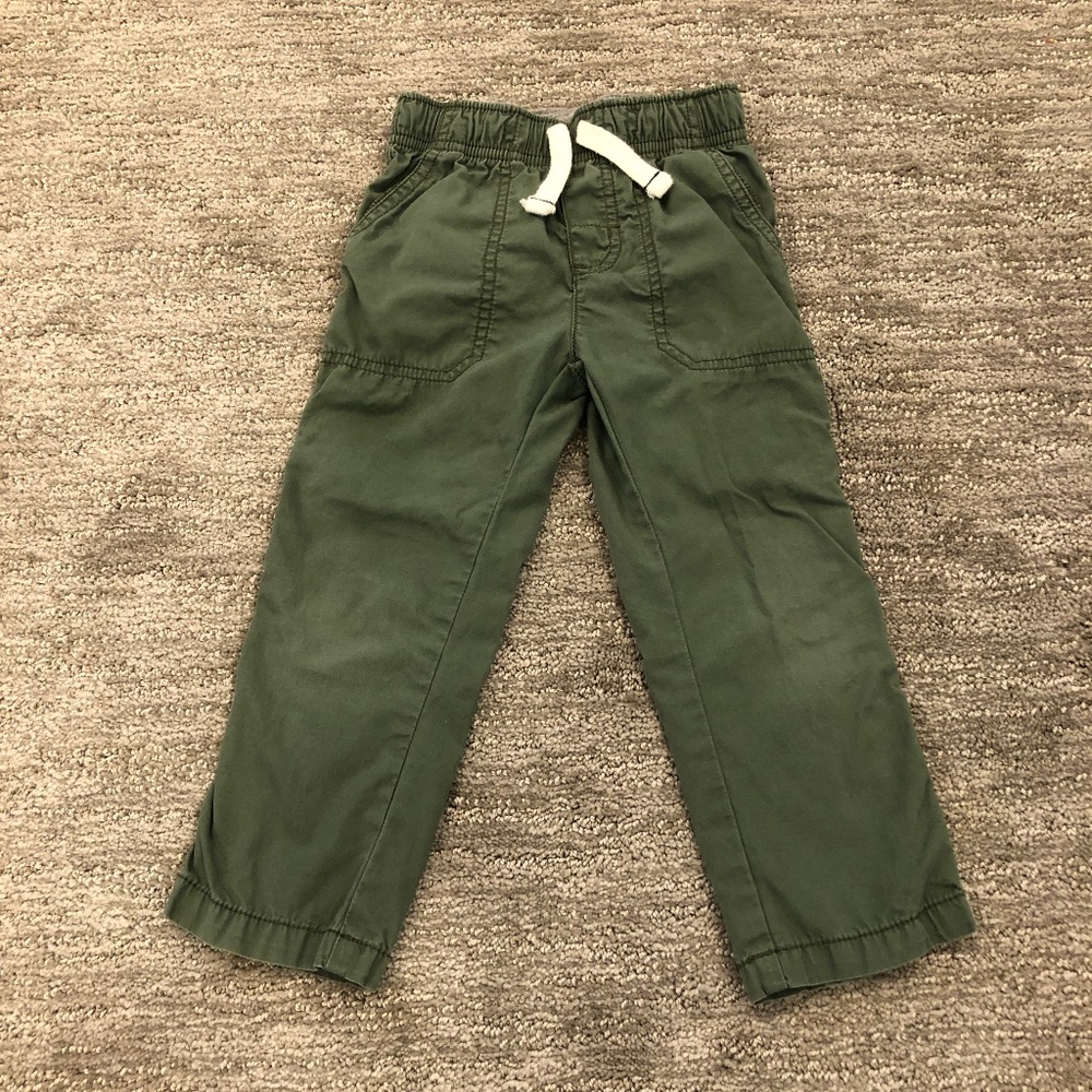 Green Pants - Toddler - Elastic Waist - Drawstring - Size 2T - Carter's